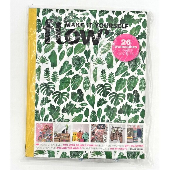 FLOW Make It Yourself Book 26 Crafting Workshops DIY Projects Paper Extras New! - Picture 11 of 11
